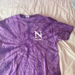 Northwestern Medill Tie Dye T-Shirt